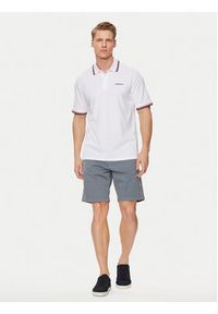 Jack & Jones - Jack&Jones Polo Campa 12250736 Biały Standard Fit. Typ kołnierza: polo. Kolor: biały. Materiał: bawełna