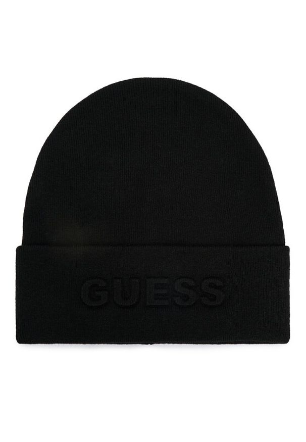 Guess Czapka AW5179 POL01 Czarny. Kolor: czarny. Materiał: materiał