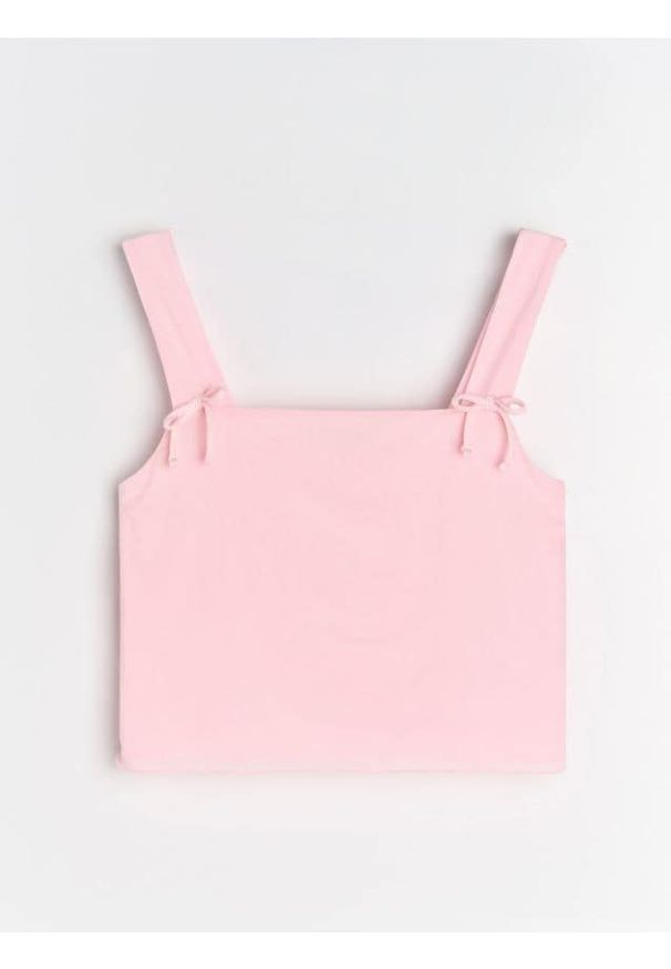 Sinsay - Top na ramiączkach - różowy. Kolor: różowy. Długość rękawa: na ramiączkach