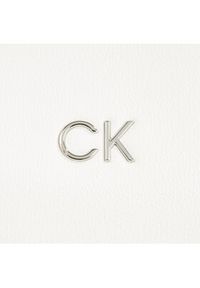 Calvin Klein Torebka Ck Daily Shopper Medium Pebble K60K611766 Biały. Kolor: biały. Materiał: skórzane #4