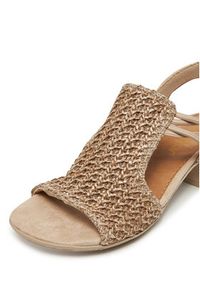 Rieker Sandały 64962-60 Beżowy. Kolor: beżowy. Materiał: materiał #3