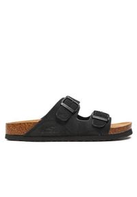 Klapki damskie O'Neill Sandy Slider. Okazja: na plażę. Kolor: czarny. Materiał: materiał, syntetyk. Styl: sportowy