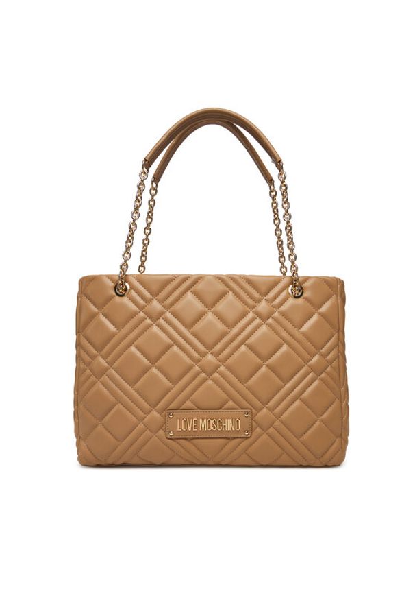 Love Moschino - LOVE MOSCHINO Torebka JC4145PP0NLA0104 Beżowy. Kolor: beżowy. Materiał: skórzane