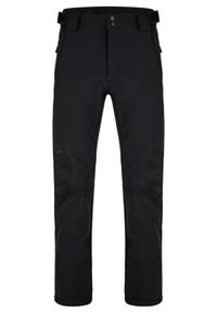 ZSPORT - Męskie Spodnie Softshell 2XL - Laep Lupic Czarne Wodoodporne. Kolor: czarny. Materiał: elastan, poliester. Sport: turystyka piesza