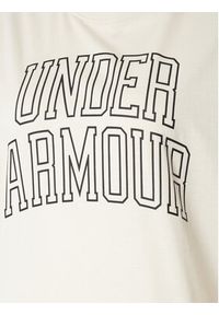 Under Armour T-Shirt Ua Rival Campus 6007883 Écru Oversize. Materiał: bawełna #3