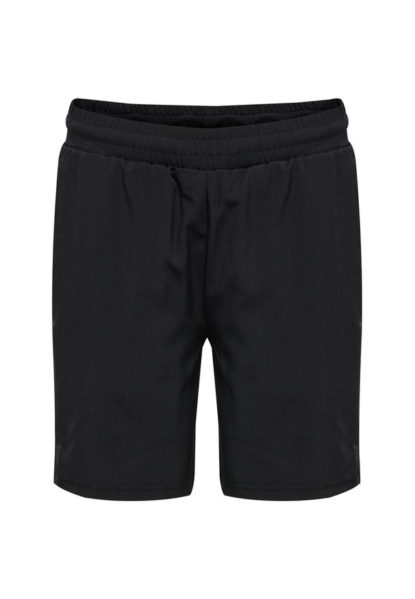 Szorty tkane dla dzieci Hummel Move Grid. Okazja: na uczelnię. Kolor: czarny. Materiał: tkanina. Styl: sportowy. Sport: joga i pilates