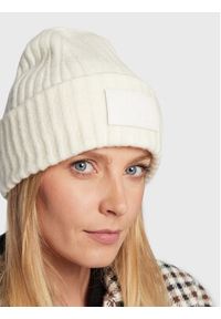 TOMMY HILFIGER - Tommy Hilfiger Czapka Modern Beanie AW0AW13767 Beżowy. Kolor: beżowy. Materiał: materiał #2