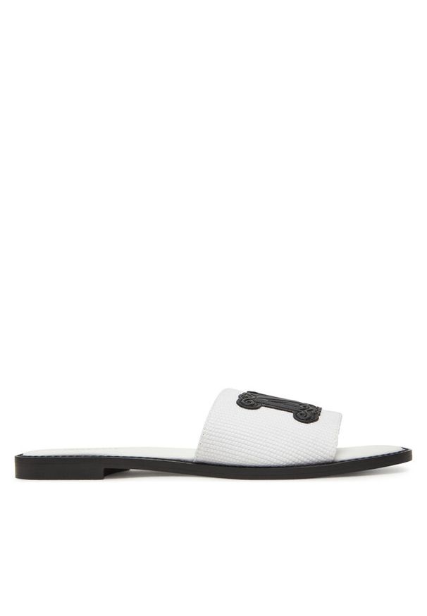 Klapki Max Mara Beachwear. Kolor: biały