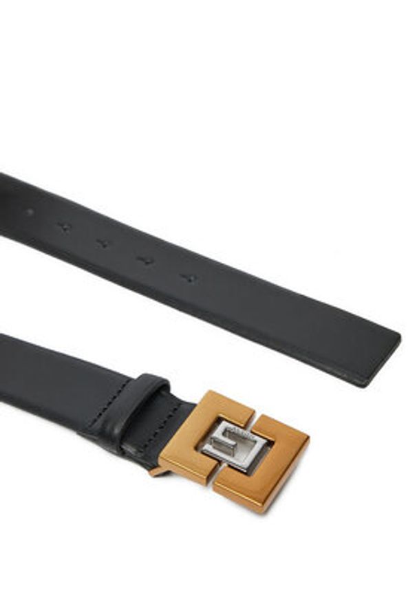 Guess Pasek Męski BMGNLE P4435 Czarny. Kolor: czarny. Materiał: skóra