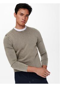 Only & Sons Sweter 22006806 Szary Regular Fit. Kolor: szary. Materiał: bawełna