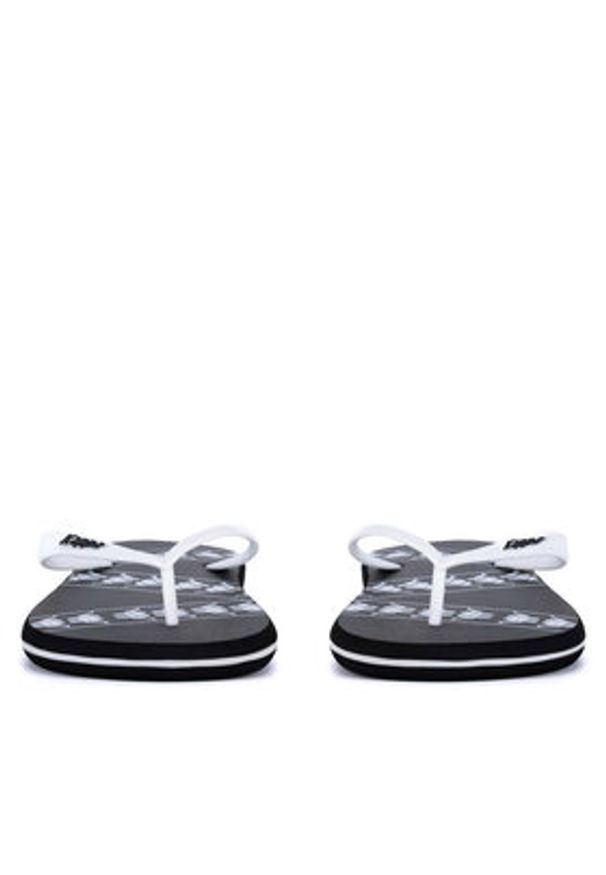 Kappa Japonki 371D2SW BLACK - WHITE Kolorowy. Materiał: syntetyk, materiał. Wzór: kolorowy