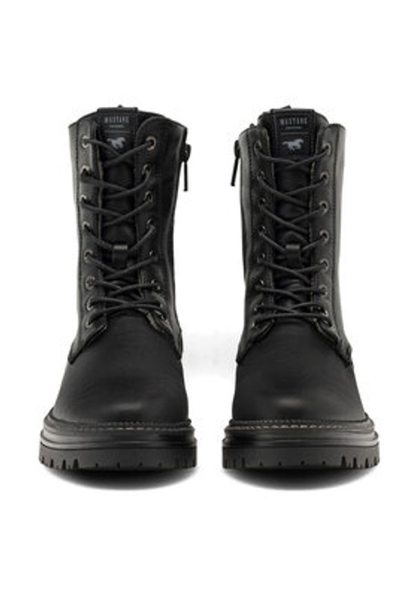 Mustang Trzewiki 1398-507 Czarny. Kolor: czarny. Materiał: materiał