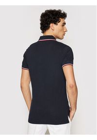 TOMMY HILFIGER - Tommy Hilfiger Polo Tipped MW0MW13080 Granatowy Slim Fit. Typ kołnierza: polo. Kolor: niebieski. Materiał: bawełna #2