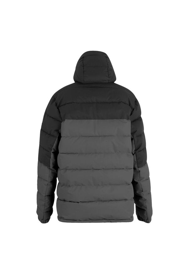 Regatta - Męska Ocieplana Kurtka Aldthorn. Kolor: wielokolorowy, szary, fioletowy, czarny. Materiał: puch. Sport: turystyka piesza