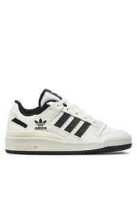 Adidas - adidas Sneakersy Forum Low Cl J IH7918 Biały. Kolor: biały. Materiał: skóra