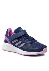 Adidas - Buty adidas Runfalcon 2.0 El K HR1537 Navy. Kolor: niebieski. Materiał: materiał #1