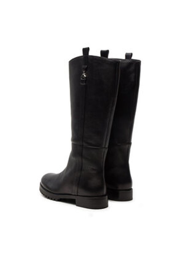 Patrizia Pepe Kozaki 8Y0106/L034-FB30 Czarny. Kolor: czarny. Materiał: skóra