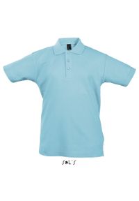 SOL'S - Koszulka polo dla dzieci Sol's Summer Ii. Typ kołnierza: polo. Kolor: niebieski. Styl: elegancki #1