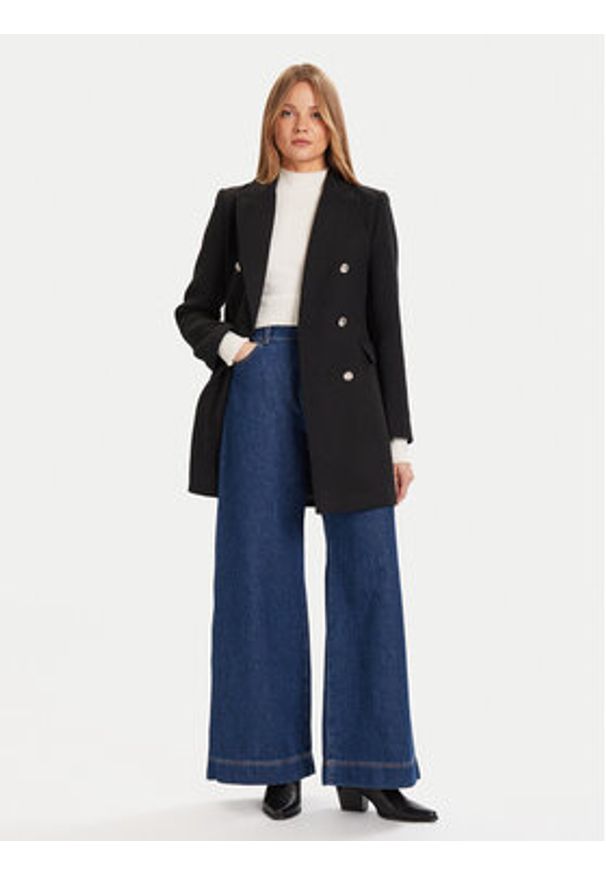 Morgan Płaszcz przejściowy 252-GCHA Czarny Regular Fit. Kolor: czarny. Materiał: syntetyk