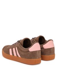 Adidas - adidas Sneakersy Vl Court 3.0 Shoes KK4547 Brązowy. Kolor: brązowy. Materiał: zamsz, skóra #7