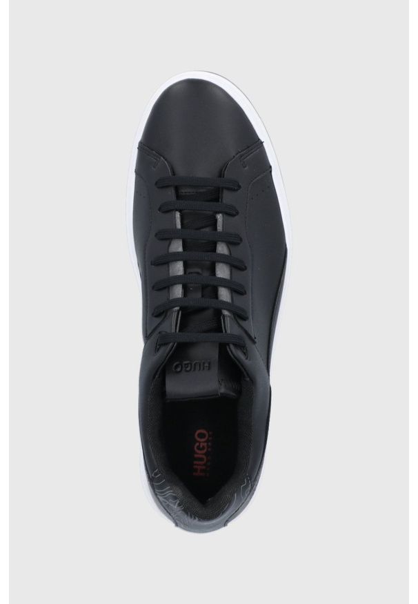 Hugo Buty kolor czarny. Zapięcie: sznurówki. Kolor: czarny. Materiał: guma