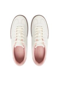 TOMMY HILFIGER - Tommy Hilfiger Sneakersy Th Premium Heritage Sneaker FW0FW08755 Écru. Materiał: skóra #3