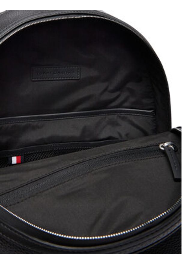 TOMMY HILFIGER - Tommy Hilfiger Plecak Th Central Backpack AM0AM14431 Czarny. Kolor: czarny. Materiał: skóra