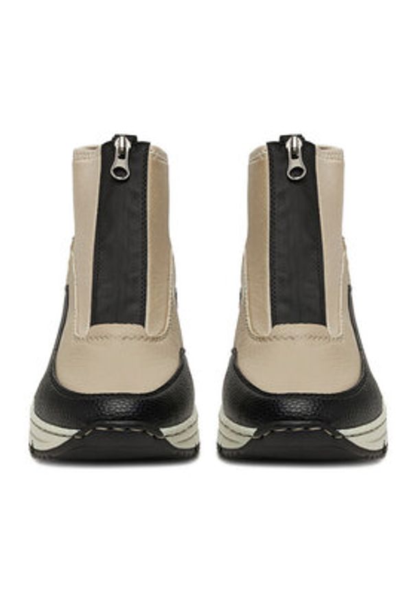 Rieker Sneakersy N6352-60 Beżowy. Kolor: beżowy. Materiał: materiał, syntetyk