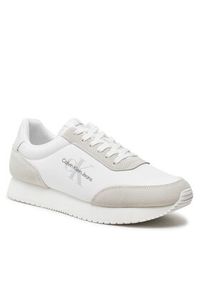 Calvin Klein Jeans Sneakersy Retro Runner Low Laceup Su-Ny Ml YM0YM00746 Biały. Kolor: biały #3