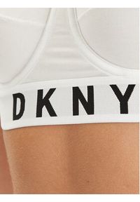 DKNY Biustonosz z fiszbiną DK4521 Biały. Kolor: biały. Materiał: bawełna