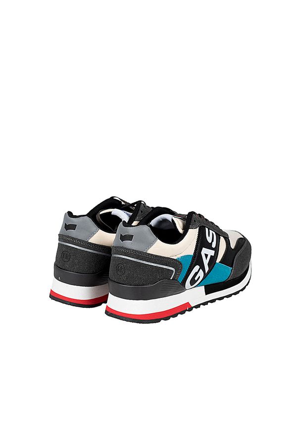 Gas Sneakersy "Yohn MIX2" | GAM223916 | Yohn MIX2 | Mężczyzna | Szary. Kolor: szary. Materiał: tkanina, skóra ekologiczna. Wzór: aplikacja