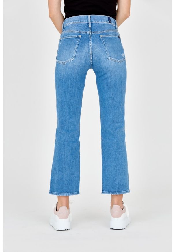 7 FOR ALL MANKIND Niebieskie damskie jeansy Straight, Rozmiar 28. Kolor: niebieski