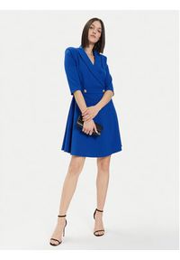Rinascimento Sukienka koktajlowa CFC0118280003 Niebieski Regular Fit. Kolor: niebieski. Materiał: syntetyk. Styl: wizytowy #3