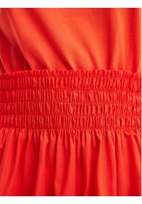 Desigual Sukienka letnia Omaha 24SWVW67 Pomarańczowy Loose Fit. Kolor: pomarańczowy. Materiał: bawełna. Sezon: lato #5