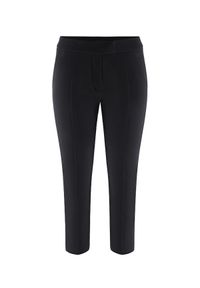LA MANIA - Eleganckie czarne spodnie. Kolor: czarny. Materiał: materiał. Styl: elegancki #6