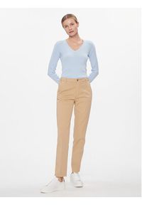 United Colors of Benetton - United Colors Of Benetton Chinosy 4GD7DF061 Beżowy Regular Fit. Kolor: beżowy. Materiał: bawełna #5
