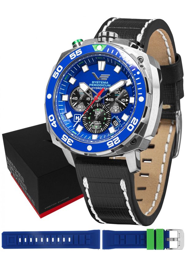 Zegarek męski Vostok Europe VK67-650A720LB czarny. Kolor: czarny