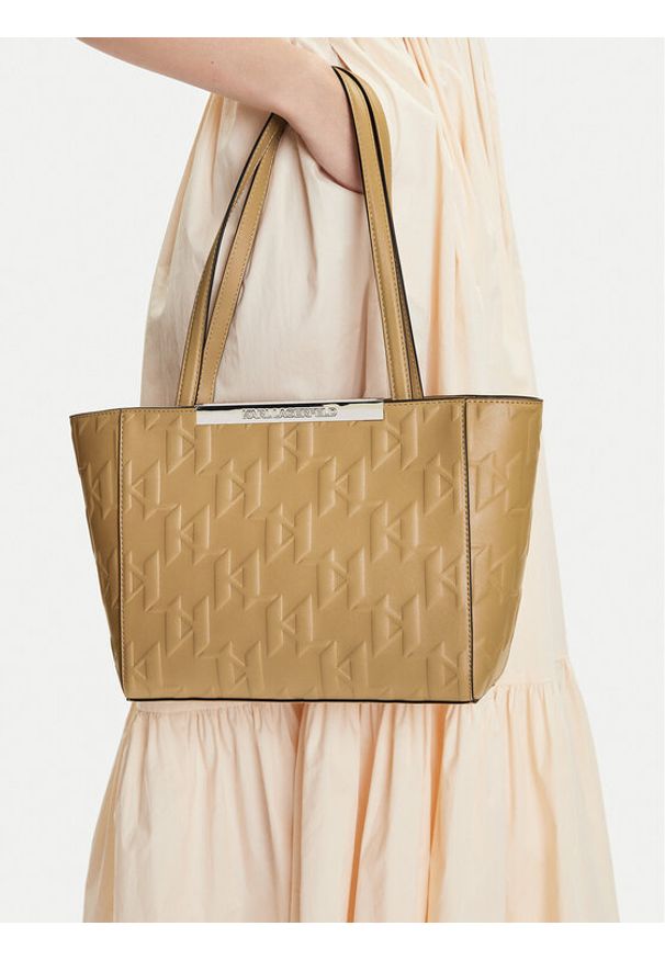 Karl Lagerfeld - KARL LAGERFELD Torebka A2W30026 Brązowy. Kolor: brązowy. Materiał: skórzane