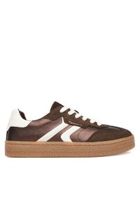 Sneakersy Tamaris. Kolor: brązowy