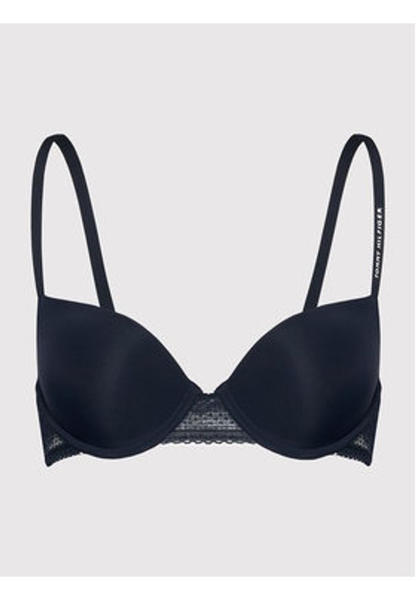 TOMMY HILFIGER - Tommy Hilfiger Biustonosz balkonetka UW0UW02420 Granatowy. Kolor: niebieski. Materiał: syntetyk