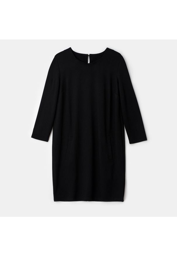 Mohito - Dzianinowa sukienka - Czarny. Kolor: czarny. Materiał: dzianina
