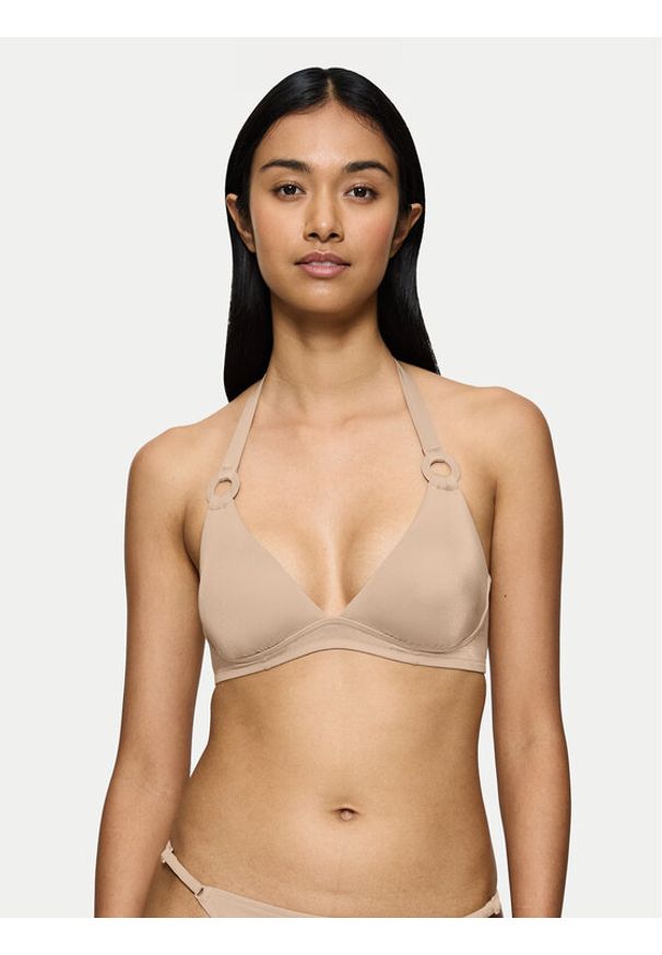 Triumph Góra od bikini Midnight 10222210 Beżowy. Kolor: beżowy. Materiał: syntetyk