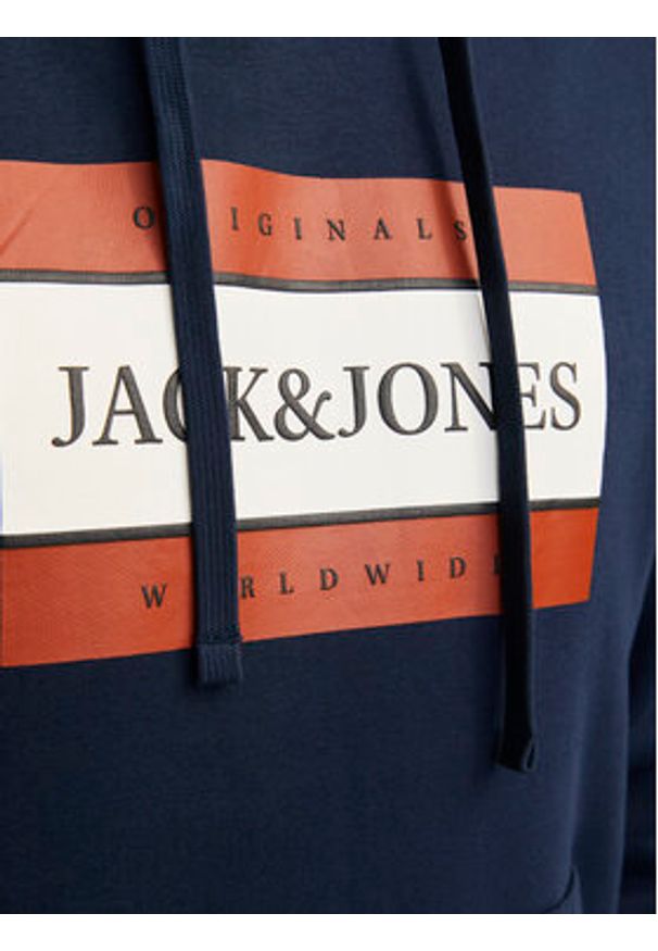 Jack & Jones - Jack&Jones Bluza 12262513 Granatowy Regular Fit. Kolor: niebieski. Materiał: bawełna