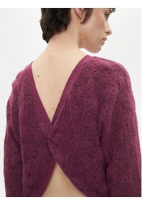 Pepe Jeans Sweter Nova PL702239 Różowy Regular Fit. Kolor: różowy. Materiał: syntetyk