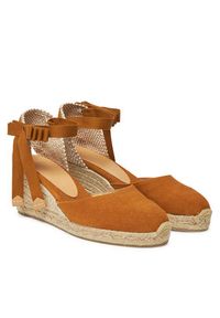 Castañer Espadryle Carina/6/002 021644 Brązowy. Kolor: brązowy. Materiał: materiał