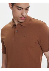 BOSS Polo Pallas 50468362 Beżowy Regular Fit. Typ kołnierza: polo. Kolor: beżowy. Materiał: bawełna #5