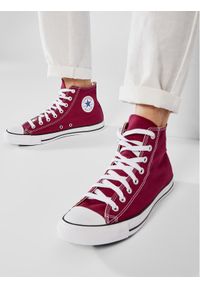Converse Trampki All Star Hi Maroon M9613 Bordowy. Kolor: czerwony. Materiał: materiał #1