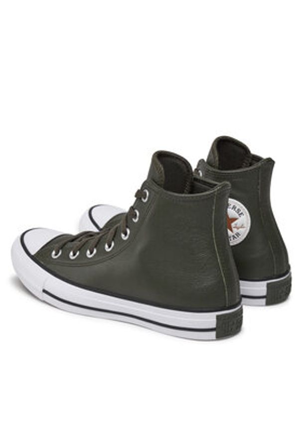 Converse Trampki Chuck Taylor All Star Faux Leather Hi A09481C 371 Zielony. Kolor: zielony. Materiał: materiał