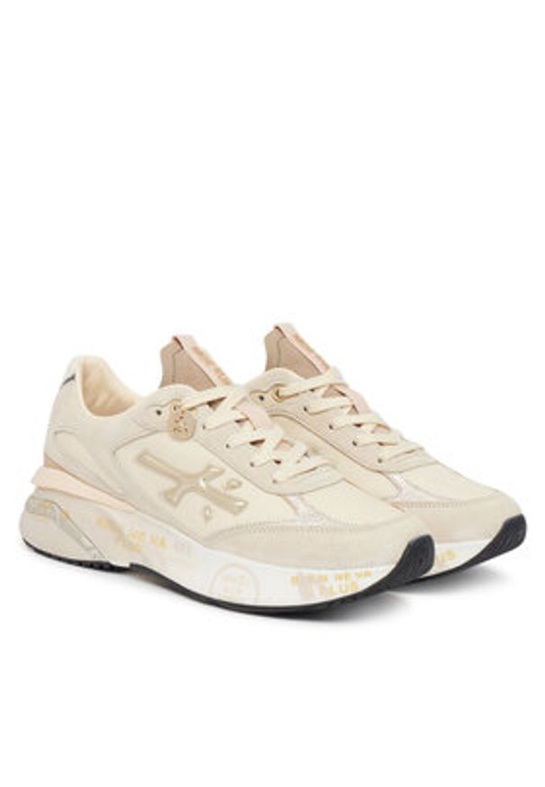 Premiata Sneakersy Moerund Var 8080 Beżowy jasny. Kolor: beżowy. Materiał: skóra