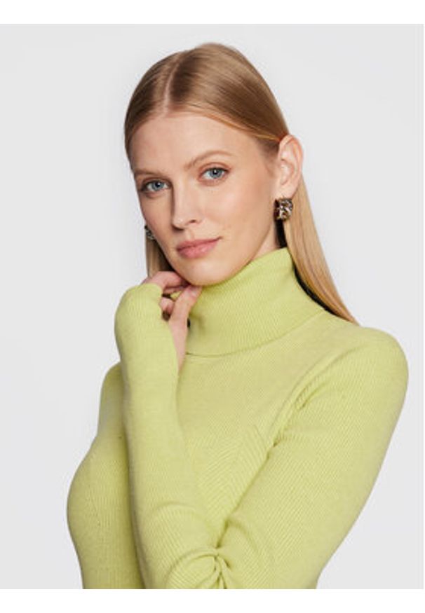 Herskind Sukienka dzianinowa Fabienne 4630853 Zielony Slim Fit. Kolor: zielony. Materiał: bawełna